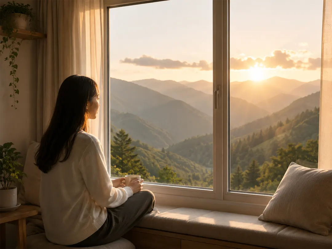 A reflective personal growth setting