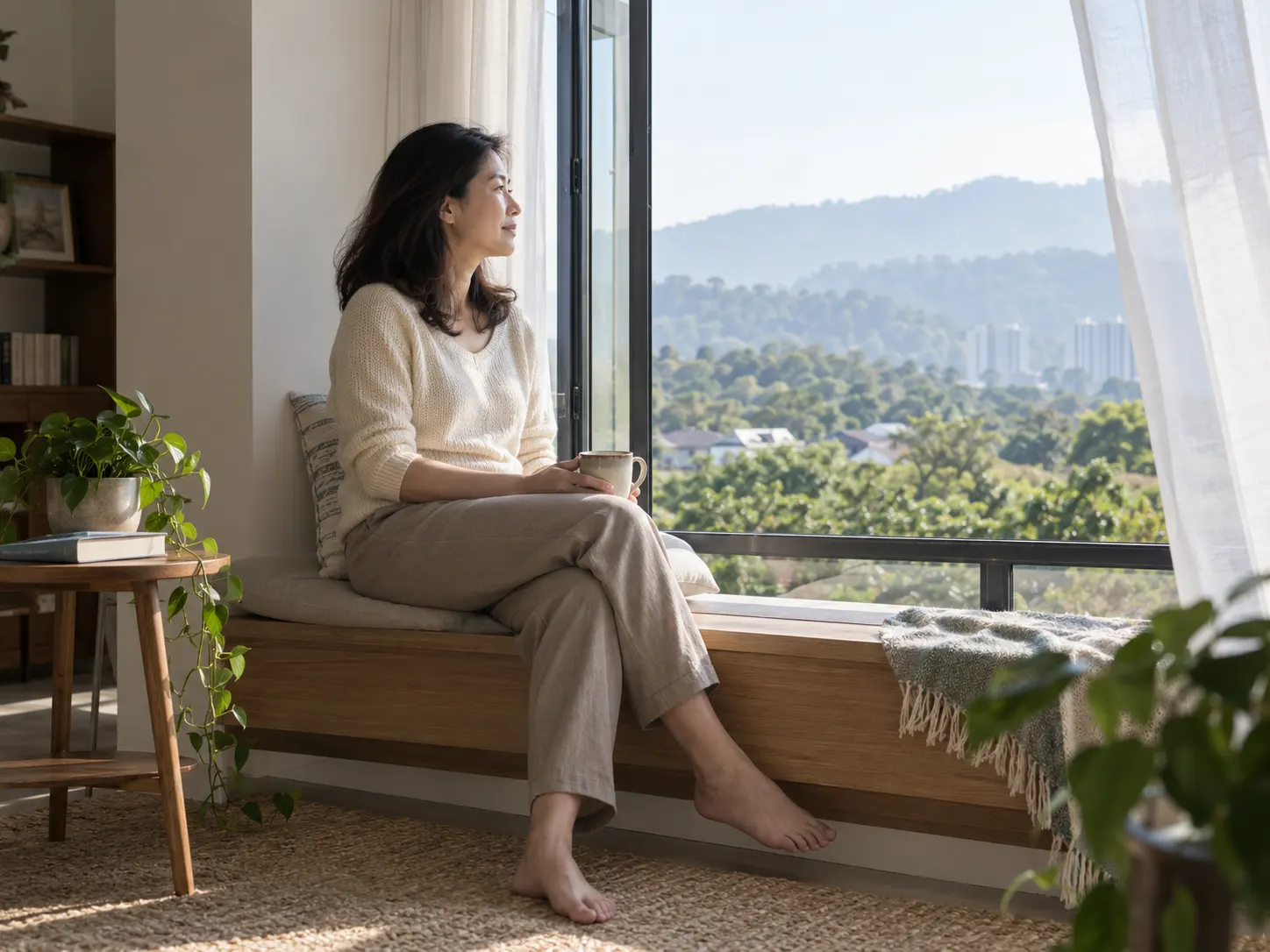 A calm wellbeing support setting