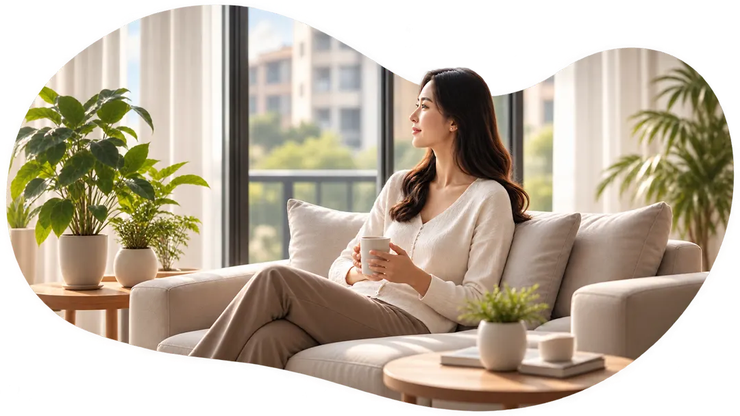 A reflective wellbeing and growth setting